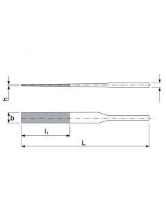 Hardchroom turbine diamantvijl, rond