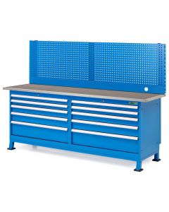 Workbench 220 x 60 cm with PVC worktop