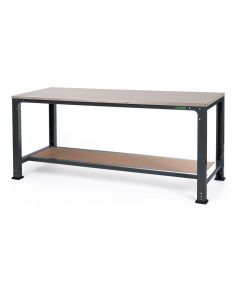 Werktafel 200 x 70 cm met RVS werkblad