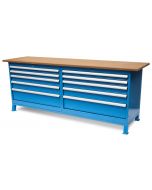 Werkbank 220 x 60 cm met MDF werkblad