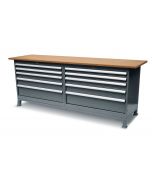 Werkbank 220 x 60 cm met MDF werkblad